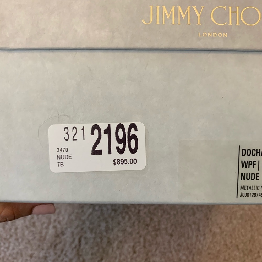 Like new Jimmy Choo Gold Heels - Picture 15 of 15